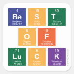 Best
 Of
 Luck  Stickers
