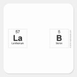 La b  Stickers