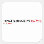 PRINCES MARINA DRIVE  Stickers