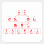 we 
 are the
 best 
 solution  Stickers