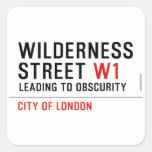 Wilderness  Street  Stickers