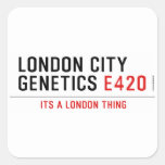 LONDON CITY  GENETICS  Stickers