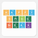 Happy
 Spring
 Break  Stickers
