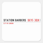 Station barbers   Stickers