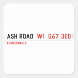 Ash road   Stickers