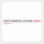 Gentlemens Lounge  Stickers