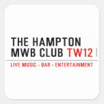 the Hampton  MWB Club  Stickers