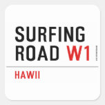 Surfing Road  Stickers