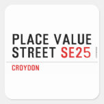 Place value Street  Stickers