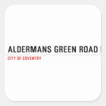 Aldermans green road  Stickers