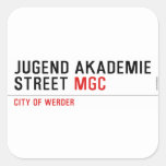 jugend akademie Street  Stickers