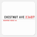  Chestnut Ave  Stickers