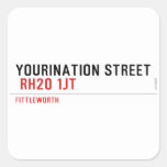 YOURINATION STREET    Stickers