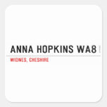 Anna Hopkins WA8  Stickers