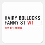 hairy bollocks fanny st  Stickers