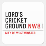 LORD'S CRICKET GROUND  Stickers