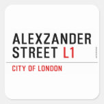alexzander Street  Stickers