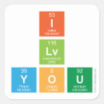 I
 Lv
 You  Stickers