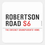 robertson road  Stickers