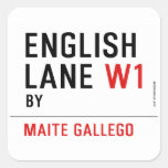 English Lane  Stickers