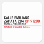 CALLE EMILIANO  ZAPATA 204  Stickers