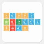Happy
 Birthday
 Sarah  Stickers