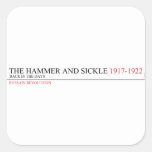 the hammer and sickle  Stickers