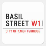 Basil Street  Stickers
