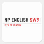 NP English  Stickers