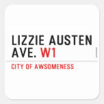 Lizzie Austen Ave.  Stickers