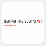Behind the scot's  Stickers