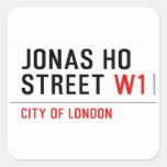 JONAS HO  STREET  Stickers
