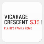 vicarage crescent  Stickers