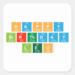happy 
 birthday 
 LEO  Stickers