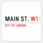 Main St.  Stickers