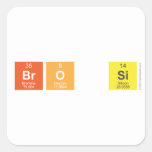 BrO Si  Stickers