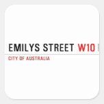 Emilys Street  Stickers