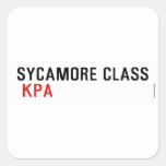 SYCAMORE CLASS   Stickers