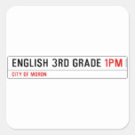 English 3rd grade  Stickers