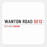 Wanton Road  Stickers