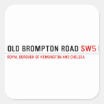 Old Brompton Road  Stickers
