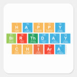 happy
 birthday
 Chiara  Stickers