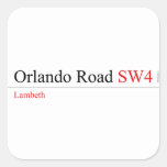 Orlando Road  Stickers