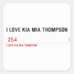 I LOVE KIA MIA THOMPSON    Stickers