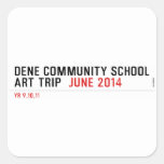 Dene community school art trip   Stickers