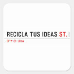 RECICLA TUS IDEAS  Stickers