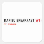 karibu breakfast  Stickers