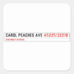 CAROL PEACHES AVE  Stickers