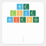 We
 Love
 Science
 
 
   Stickers