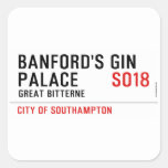 Banford's Gin  Palace  Stickers